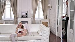 Tiffany Tatum, why lap up cum after cosplay riding?