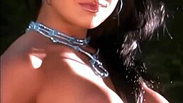 local chick in bed with lingerie and shoes