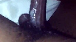 Ebony babe can't get enough of that monster cock sucking and loving it! 😍🍆