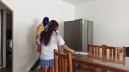 Prima practices seducing her master in lingerie