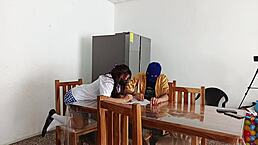 Prima practices seducing her master in lingerie