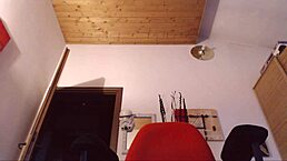 Your Italian stepmother gets wild orgasms at the computer desk