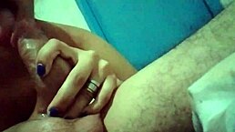 milf gives a detailed blowjob to a hard cock