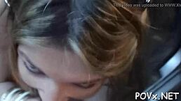 Shaved pussy gets rough pounding from erected cock in pov