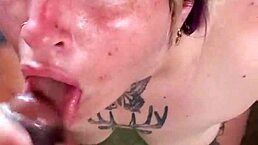 Oh no! I sucked too hard and got a facial!