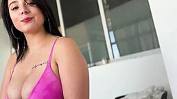 hey, check this colombian babe celeste morant swallowing cum in hot threesome with big tits bouncing