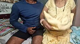 How did Ashish's stepmom get fucked alone at home? Hindi audio!