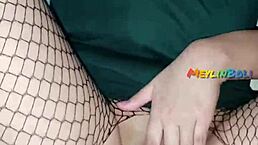 Gothic nympho gets fucked from behind by neighbor!