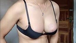 Big Tit Asian Shemale Crossdresses And Masturbates To Cumshot Solo.