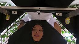 Colombian Salome Gil gets a deepthroat massage with a happy ending twist.