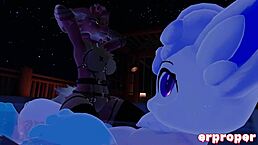 VRChat里Draco挑逗猛干阿罗拉六尾吸怪兽鸡巴