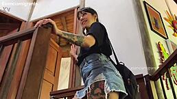 Daddy's babysitter is home alone craving new experiences. Can you help?