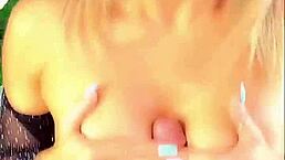 blonde amateur rides big cock in pov, deepthroats with dirty talk 😏