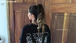 Daddy's babysitter is home alone craving new experiences. Can you help?