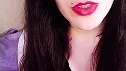 Backstage of a hot brunette