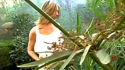 college girls engage in natural activities with hairless bodies and piercings