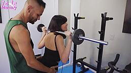 i love watching the trainer fuck our petite colombian friend