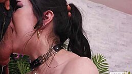 Brunette Anna De Ville Gets Pissed On Roughly