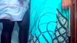 Cheerleader takes cum on face from father-in-law before school