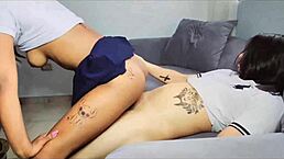 Man has sex with his wife's Latina stepdaughter at home