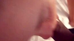 French amateur in satin lingerie gets pussy pounded.