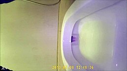 asian teen 18+ pee in toilet