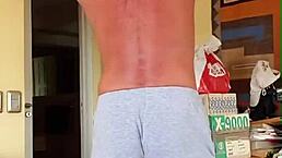Pervy Papifachero Rubbin Boner Bulge in Muscle Shorts, So Cumfy!