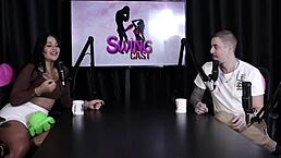 German amateur crossdressing group in sheer red lingerie performs bdsm swingers sex outdoors in compilation