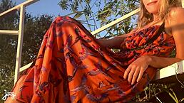 Hot babe LaraJuicy, wanna see me squirt outdoors while fingering?