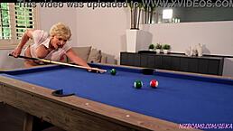 Horny 70-year-old granny with shaved pussy craves wild cum