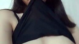 Beautiful Teen Showing Her Big Natural Tits In Video