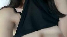 Beautiful Teen Showing Her Big Natural Tits In Video