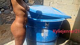 Spying on stepdaughter bathing leads to fucking her big ass