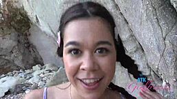 Cruising The Coast With Super Cute Brianna Arson For Public POV Head