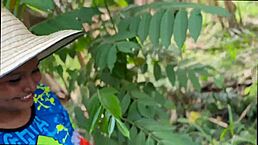 damn, innocent campesina banged for chickens in public!