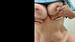 My mother-in-law is a hot MILF in this girl and MILF video.