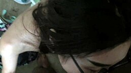 Eva Yi gets early morning face fuck with sloppy ball licking