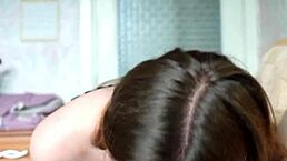 Petite Teen Gives Blowjob And Rimjob To Lucky Guy, Tongue Deep In Asshole