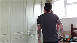 oldnanny redhead and raven mature lesbians finger each other