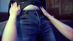 Husband and lady share private moments at home