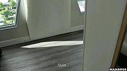 Busty Romanian Coworker Nearly Caught by Husband During Phone Sex Quickie