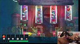 i'm a chubby ebony gamer girl getting fucked by dildo while playing dead cells, oh god!