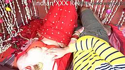 Tight Indian stepmom rides stepson in missionary with dirty talk.