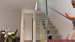 Milf stepmom cum sprayed in threeway with amateurs