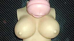 Kissy and Dolly join for a wild trio with blowjobs and anal sex ending in cum on tits