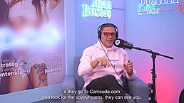 Latina Kaorianya Rides Fuck Machine on Podcast