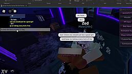 giving submissive roblox slut backshots till she cums