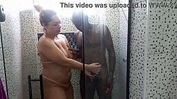 Yo, check Suzie Slut and Akilies Black with a hot milf in the shower! So steamy!