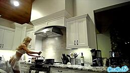 brandi love cooking in sexy lingerie on camsoda