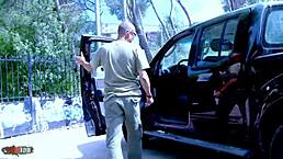 Gorgeous french beurette Krystal Wallas is getting fucked by Kevin, so passionate and sexy with her tits and ass on display.